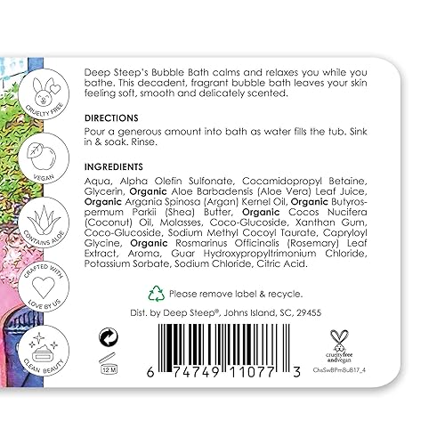 Miniatura 2 de Deep Steep Baño de burbujas, 17 oz (ciruela fresa)