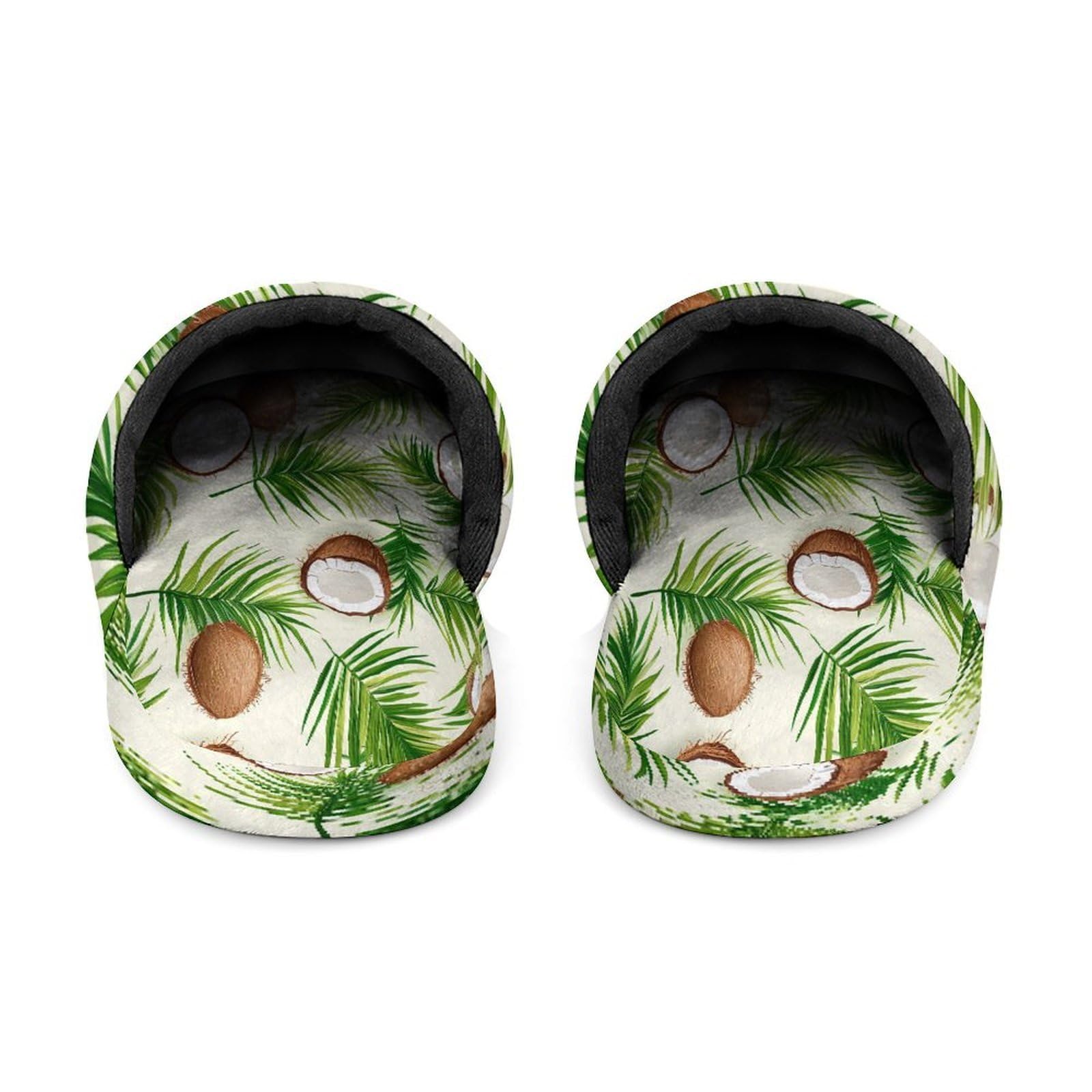 Pantofole da uomo con motivo di cocco palme in memory foam scarpe da casa leggere pantofole lavabili
