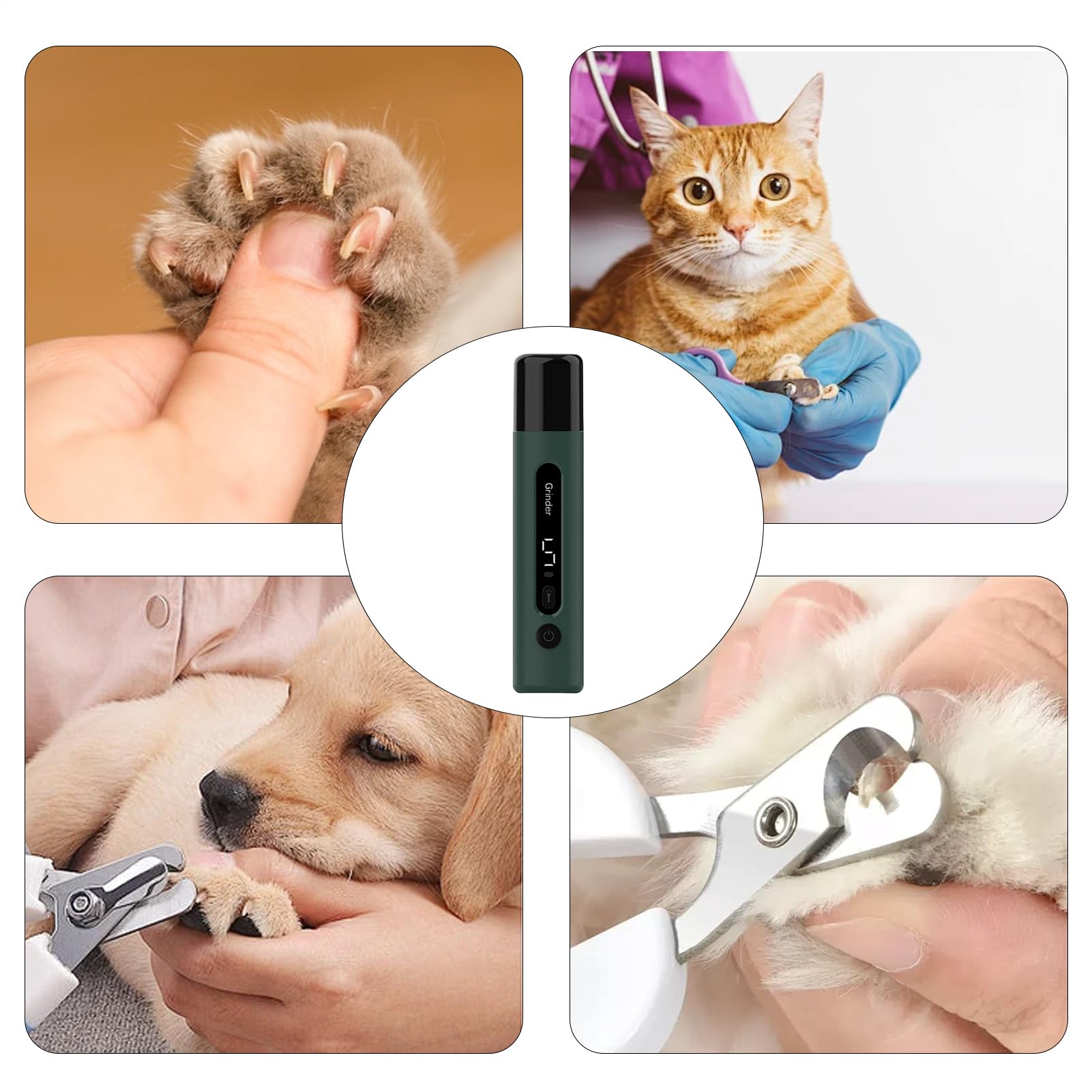 Limador Uñas Silencioso Para Perros Cuidado De Uñas Para Gatos, Portátil, | Ajustable Suministros De Aseo, Hogar, Viajes, Doméstico Y Comercial
