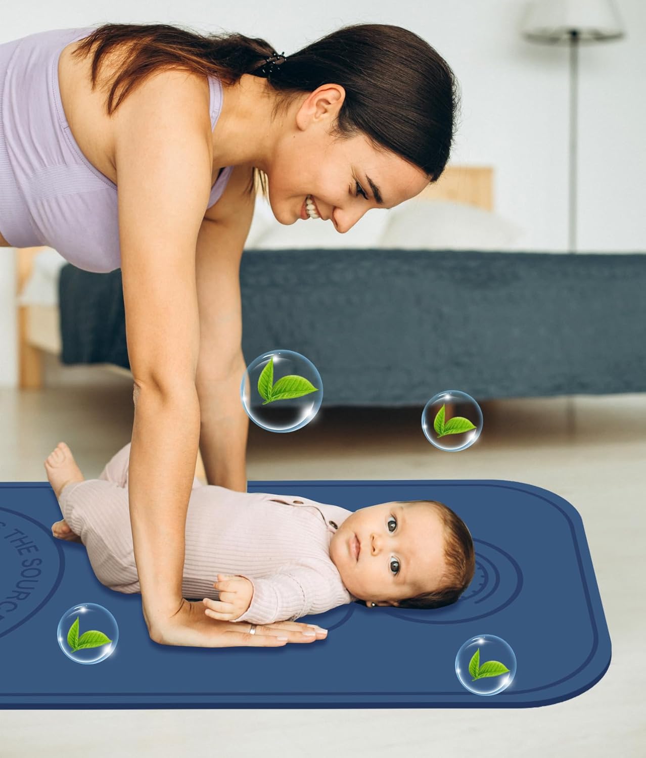 Rope Skipping Sports Shockproof Exercise Mat, All-Purpose Extra Thick High Density Anti-Tear Exercise Yoga Mat, Non Slip Jump Rope Mat for Indoor and Outdoor