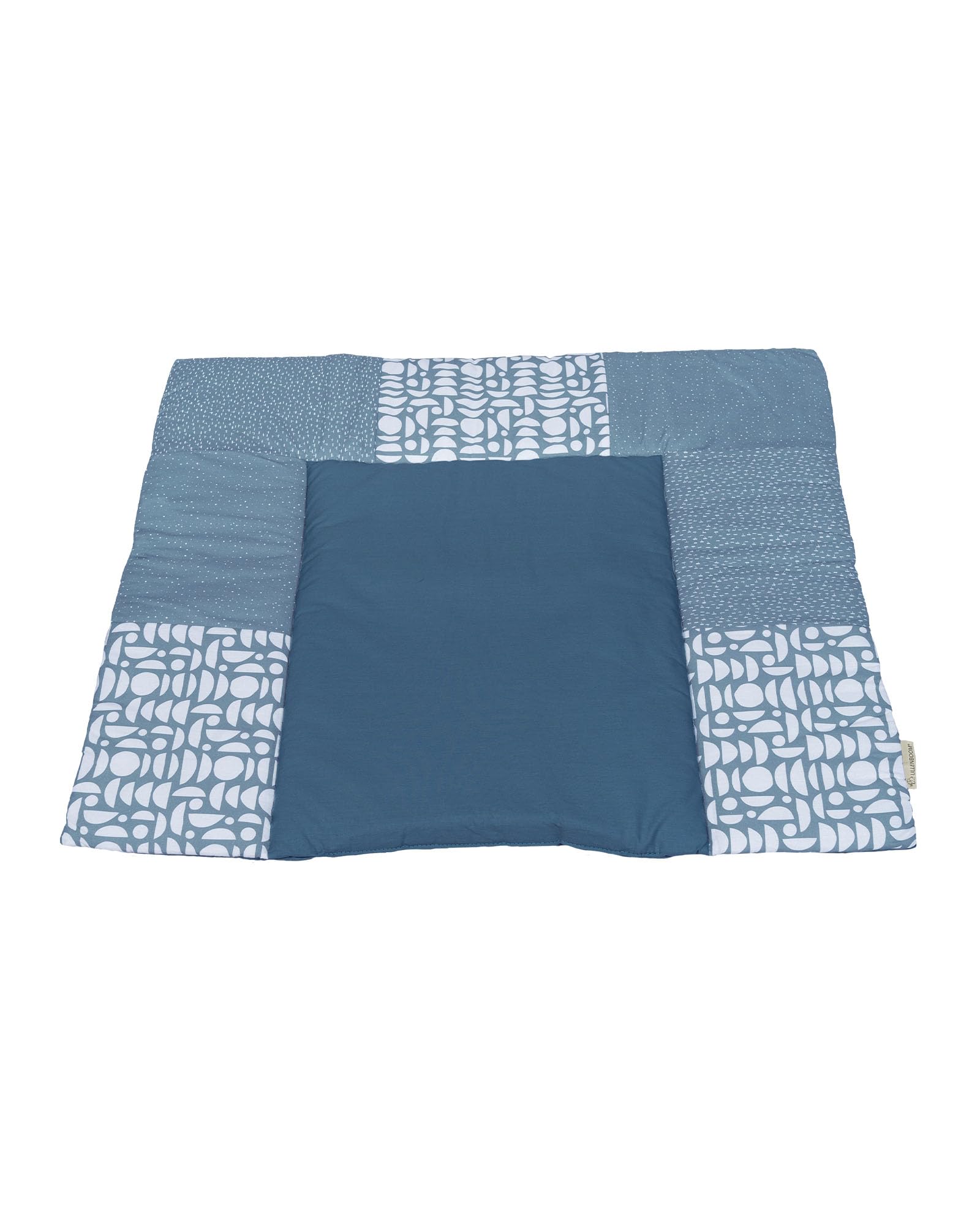 ULLENBOOM ® Wickelauflage 85x75 cm, Blau (Made in EU) - Wickelunterlage Waschbar und für Unterwegs geeignet, Bezug: 100% OEKO TEX Baumwolle, Wickeltischauflage 75x85