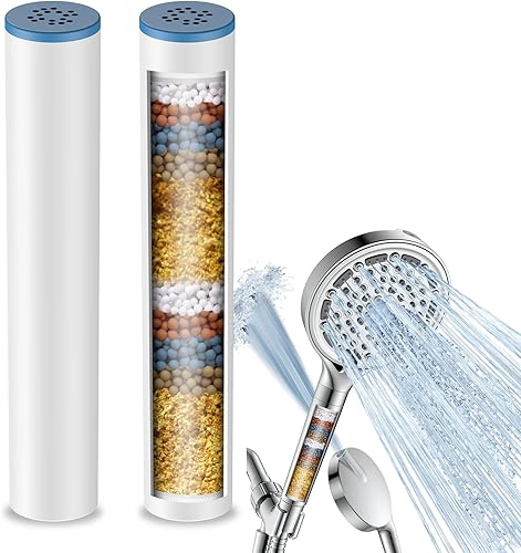 Cartucho de repuesto de filtro de ducha para cabezal de ducha de mano serie B56116, filtros suavizadores de agua para agua dura, elimina cloro y