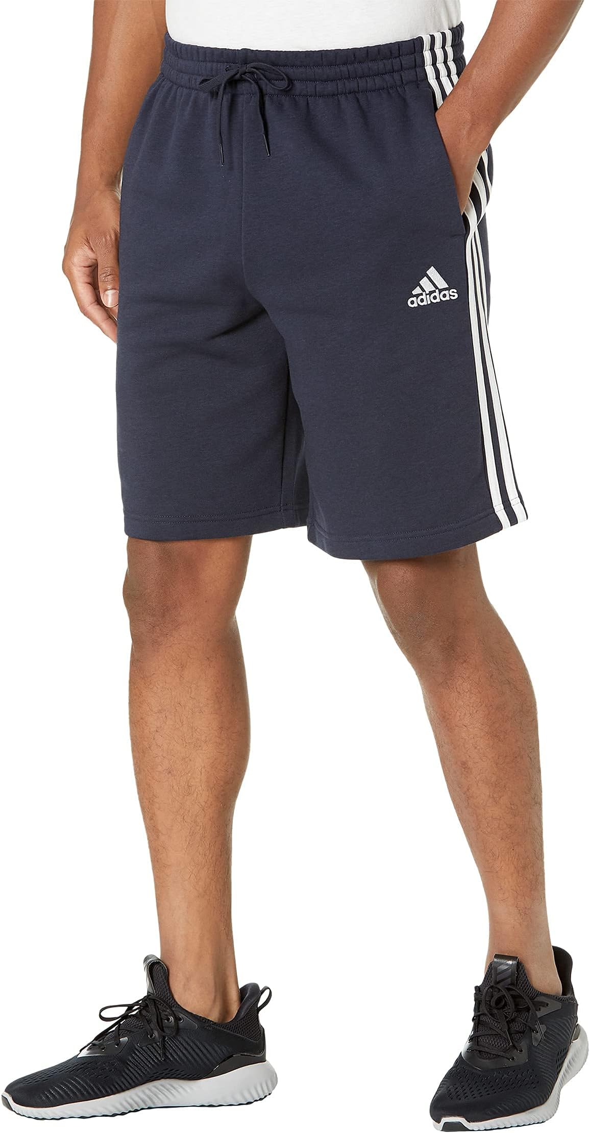 adidas Men's Essentials 3-Stripes Fleece Shorts