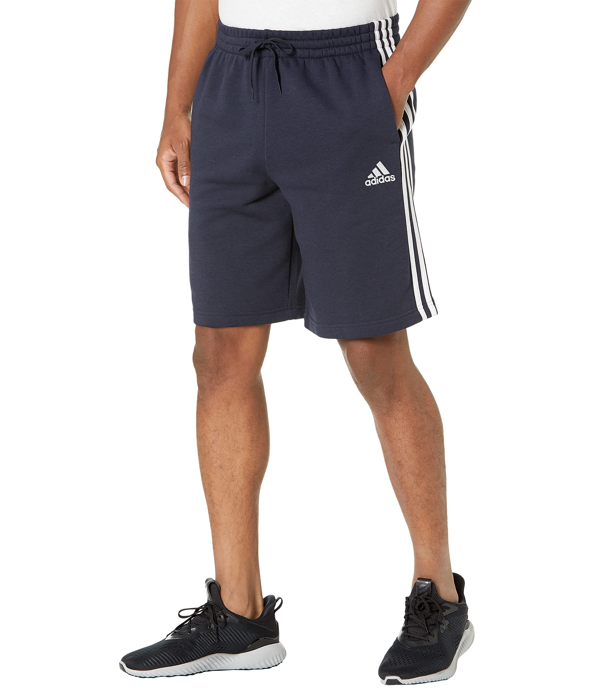 adidas Men's Essentials 3-Stripes Fleece Shorts