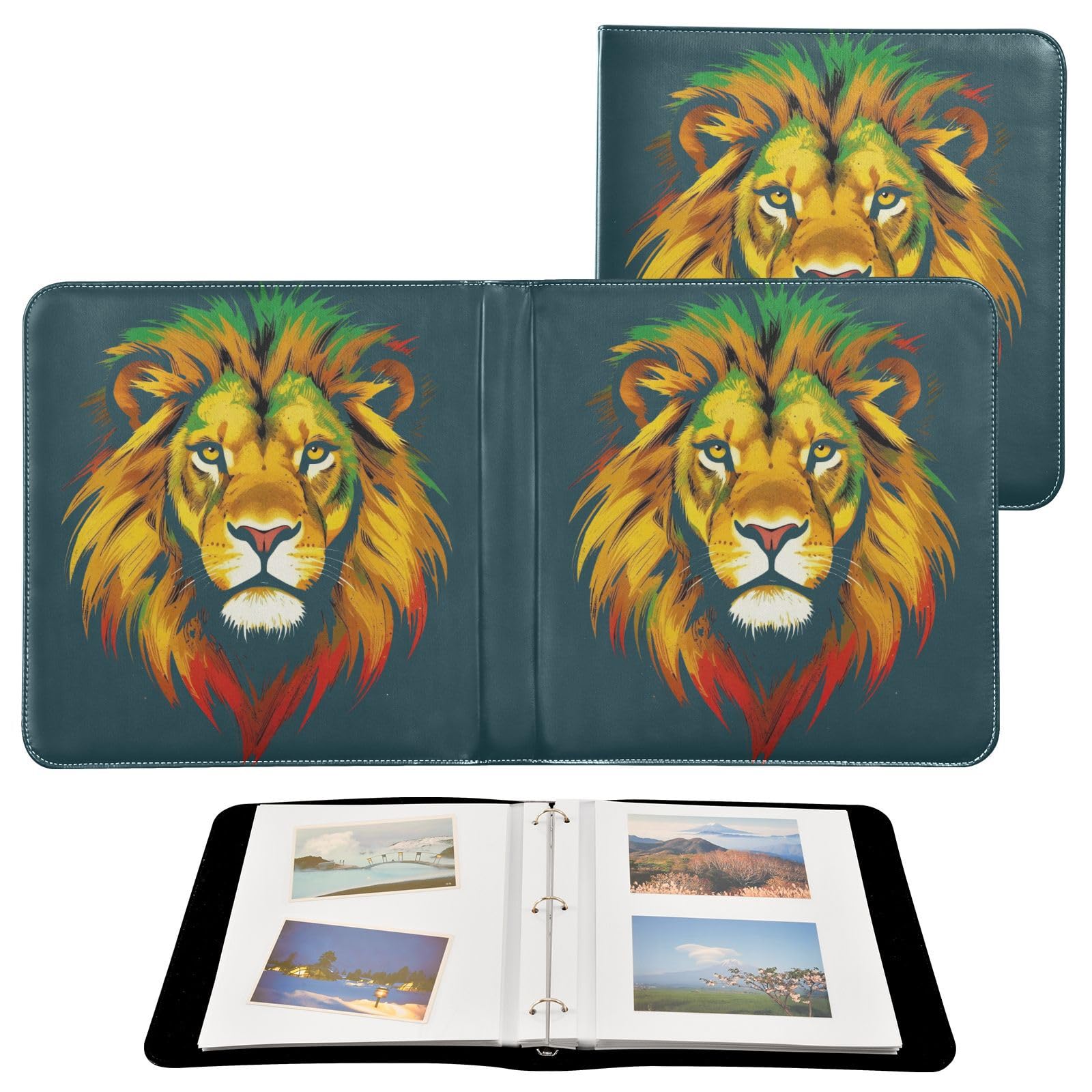 Photos et travaux de papier pour scrapbooking en cuir