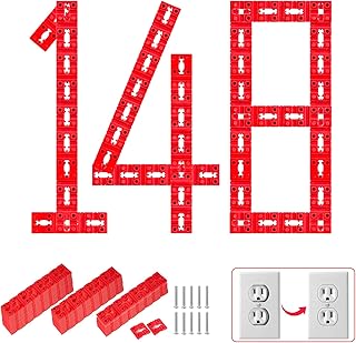 148Pcs Outlet Spacers for Electrical Box with 10Pcs Long Electrical Outlet Screws, Electric Switch and Receptacle Spacers Socket Outlet Shims Extender Kit for Tile Backsplash Loose Outlet Plug Fix