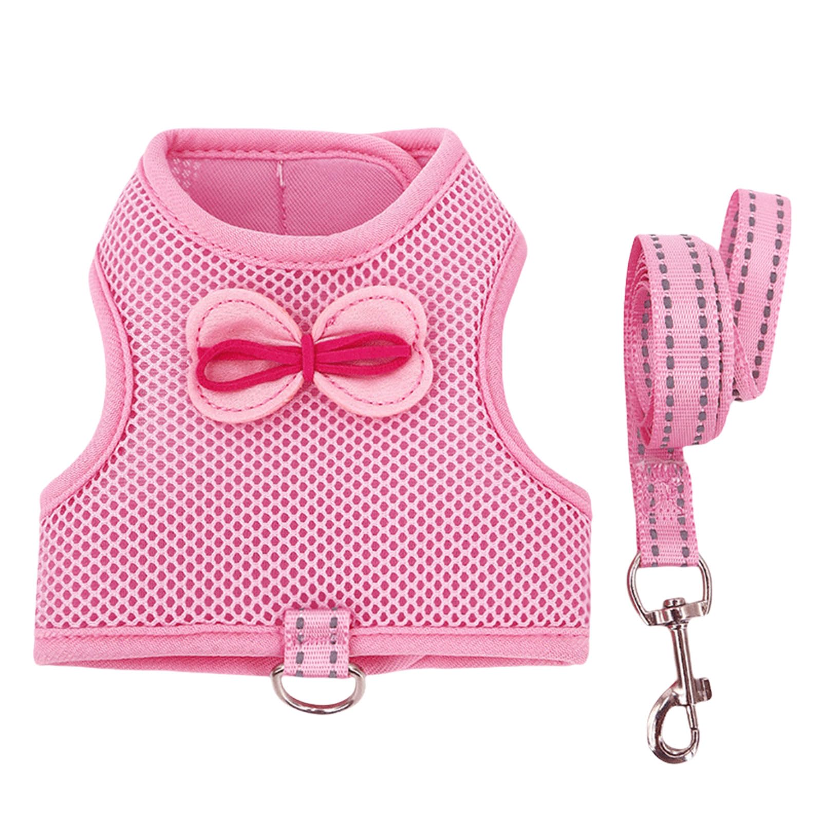 HUANGANG Adjustable Rabbits Harness Leash Set Breathable Vest for Small Pet Hamsters Small Pet Walking Gear