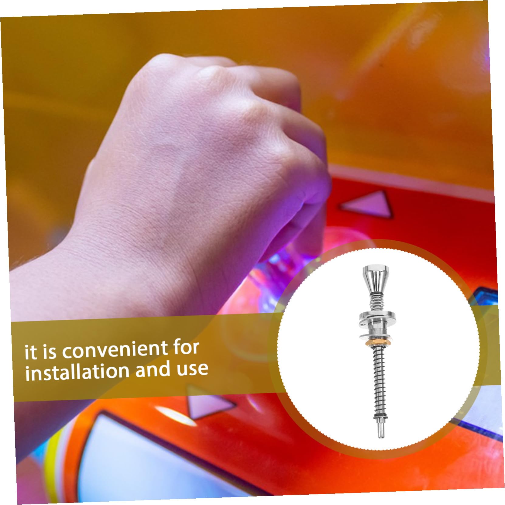 Levier de Flipper à Ressort Chargé Robuste pour Machine à Pinball Contrôle Fluide et Stabilité Renforcée Accessoire pour Jeux de Table à Domicile et Usage Commercial