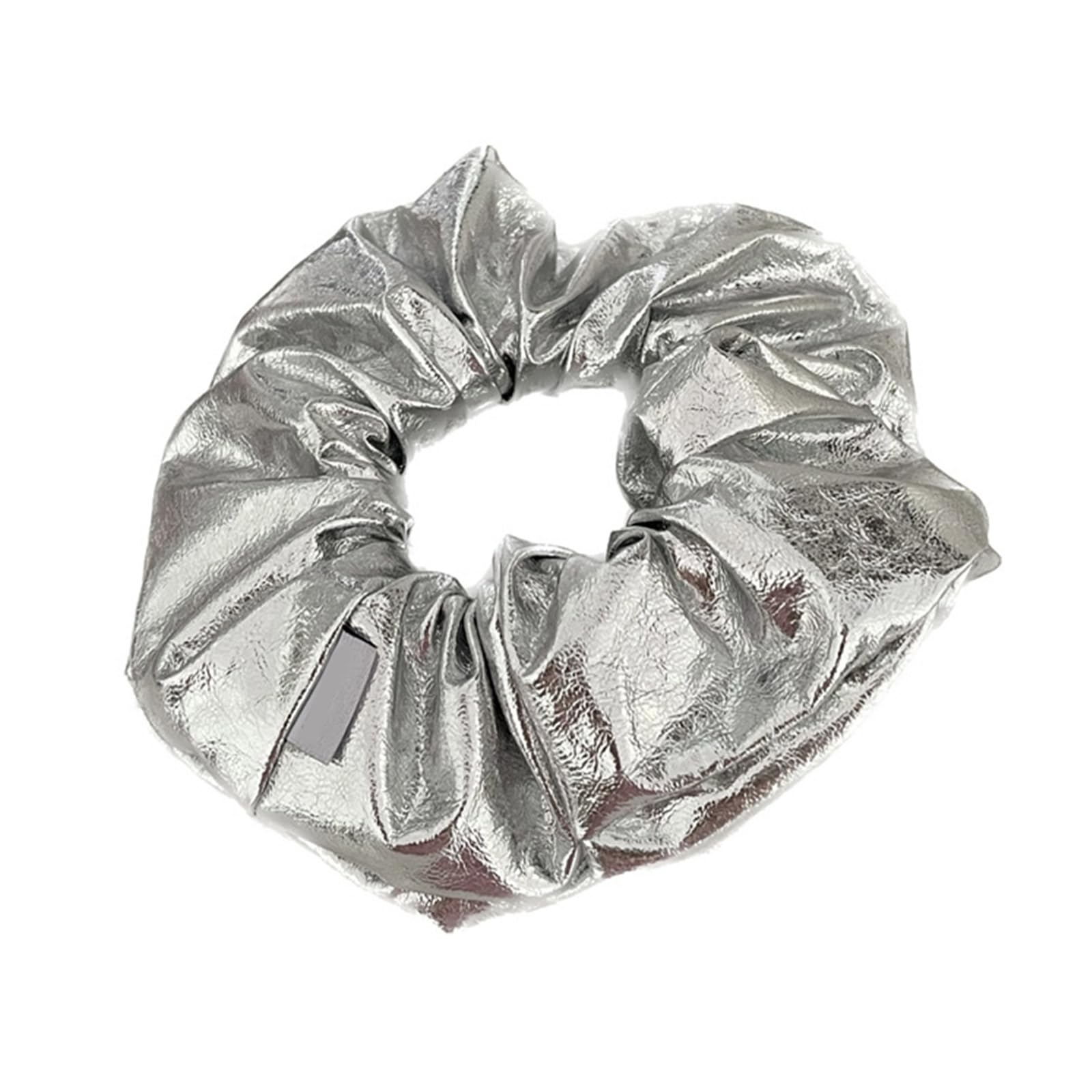 Fentency PatentLeather Hair Scrunchies Thick Updo Oversized Hair Scrunchy Hair Rope Hair Clip Women Ponytail Holder