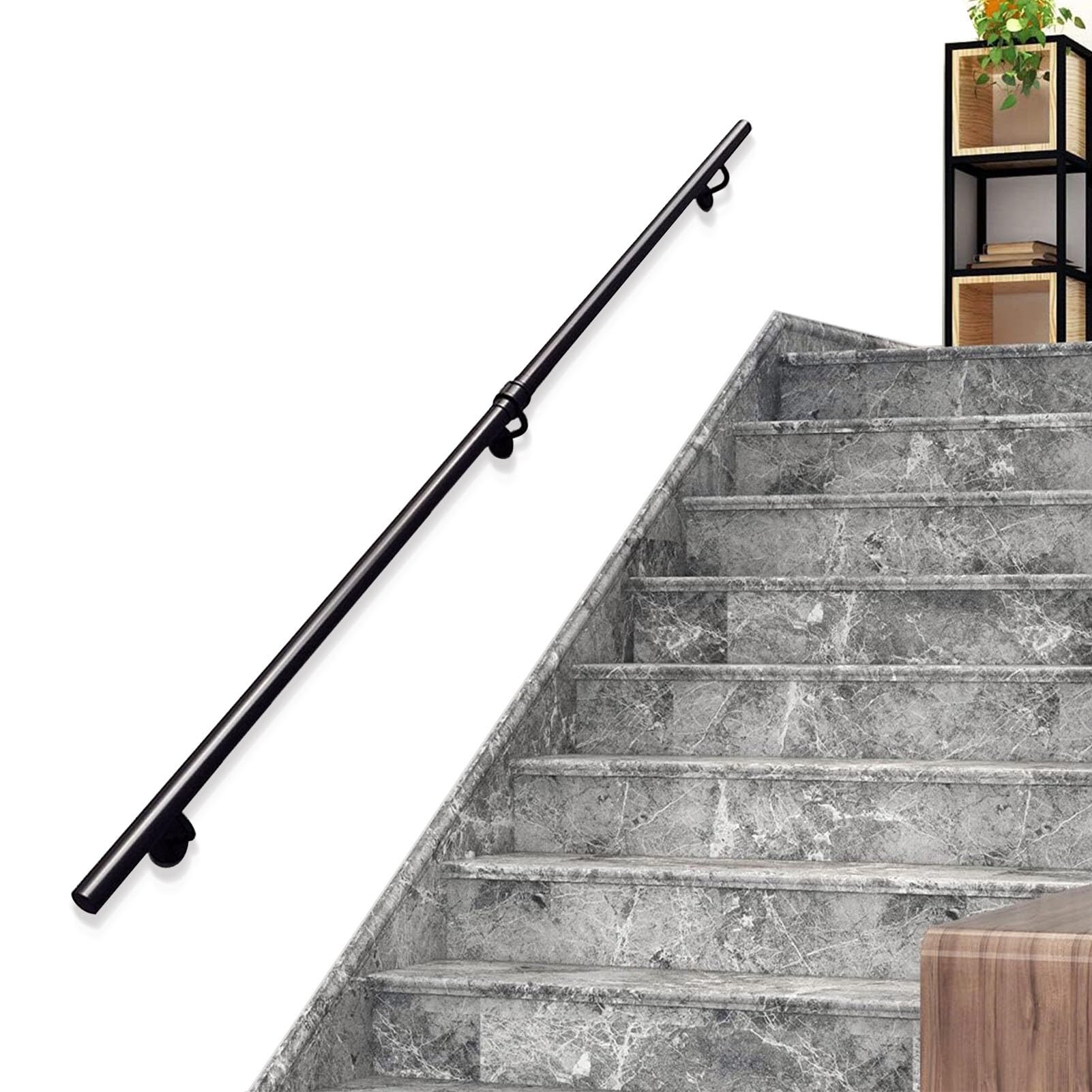 Barre d'appui murale en fer robuste pour loft et couloir