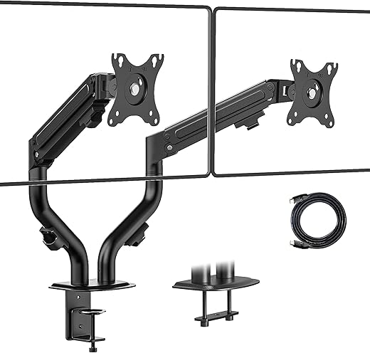 Lions Head Monitor Stand with Laptop Tray Long Pole Stand, Mount Monitor with Adjustable Laptop Tray – Ergonomic Design Weight Support 9 kg Stand…