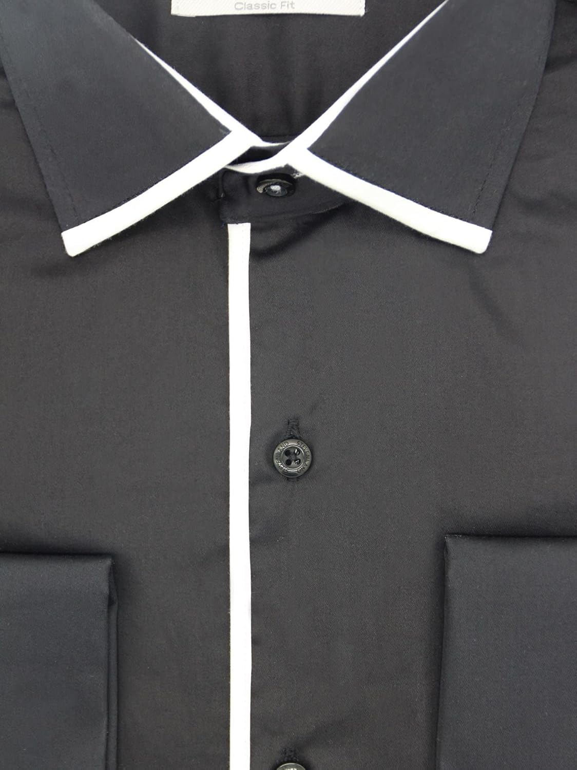 Steven Land Elite | Color-Block Edge Trim Non Iron Dress Shirt
