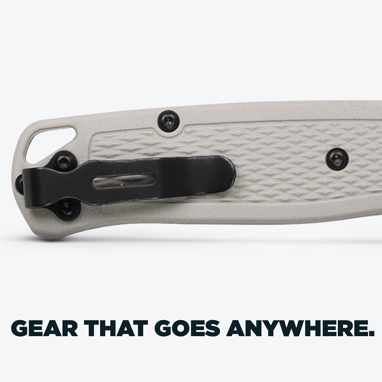 Benchmade - Bugout Outdoor EDC Folding Knife, Slim, Lightweight, Plain Edge, Drop-Point Blade, CPM-S30V Stainless Steel (58-60HRC), Grivory Handle (535-12)