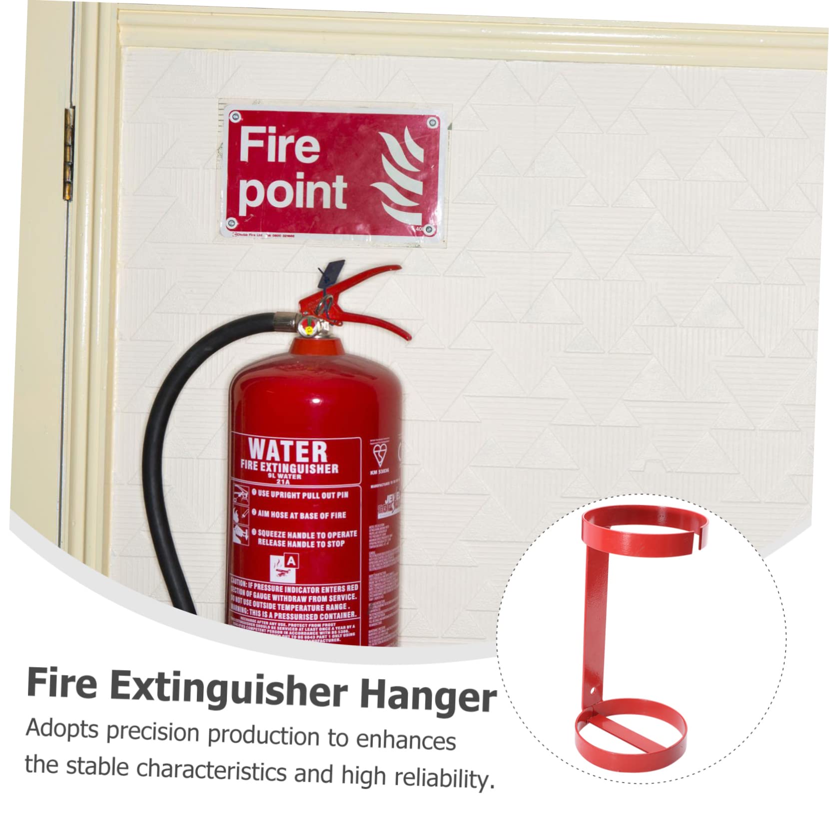 ORFOFE Estante Para Extintores De Metal Colgador De Pared Para Extintor Soporte De Hierro Para Extintor De Incendios Para Fijar Pared