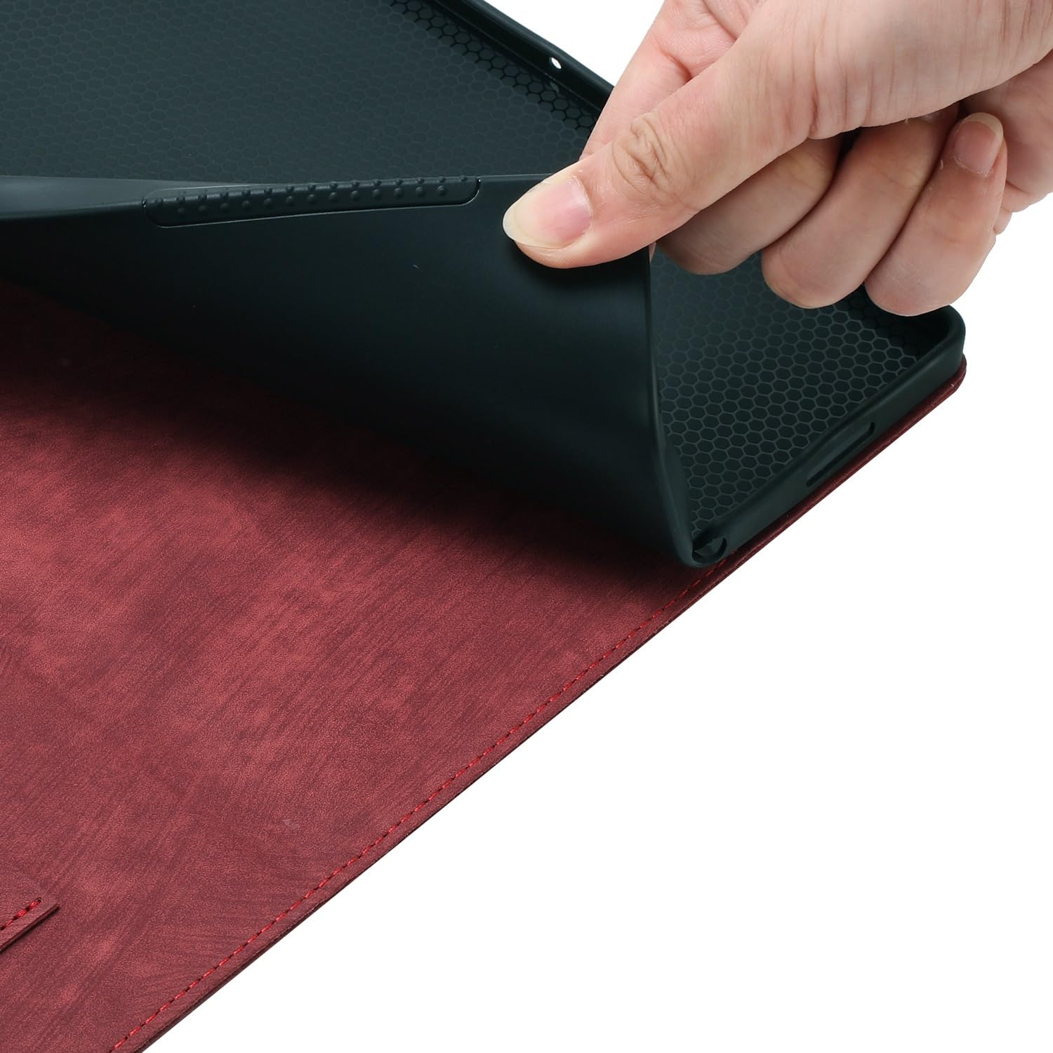 Custodia protettiva per tablet PC compatibile con Fire HD 10 Tablet Case (2019/2017 Rilasciato 9a/7a generazione) Custodia protettiva pieghevole in rilievo Custodia protettiva Flip Case Custodia