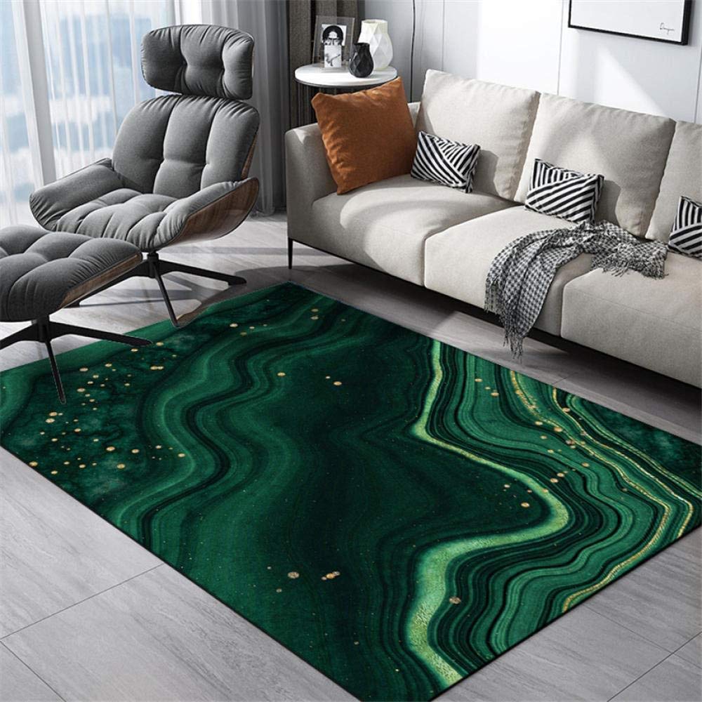 Tapis de yoga facile à nettoyer et tapis de chambre vert résistant