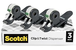 Easily Securing Gift Wraps with Scotch Brand Clip & Twist Tape Dispenser