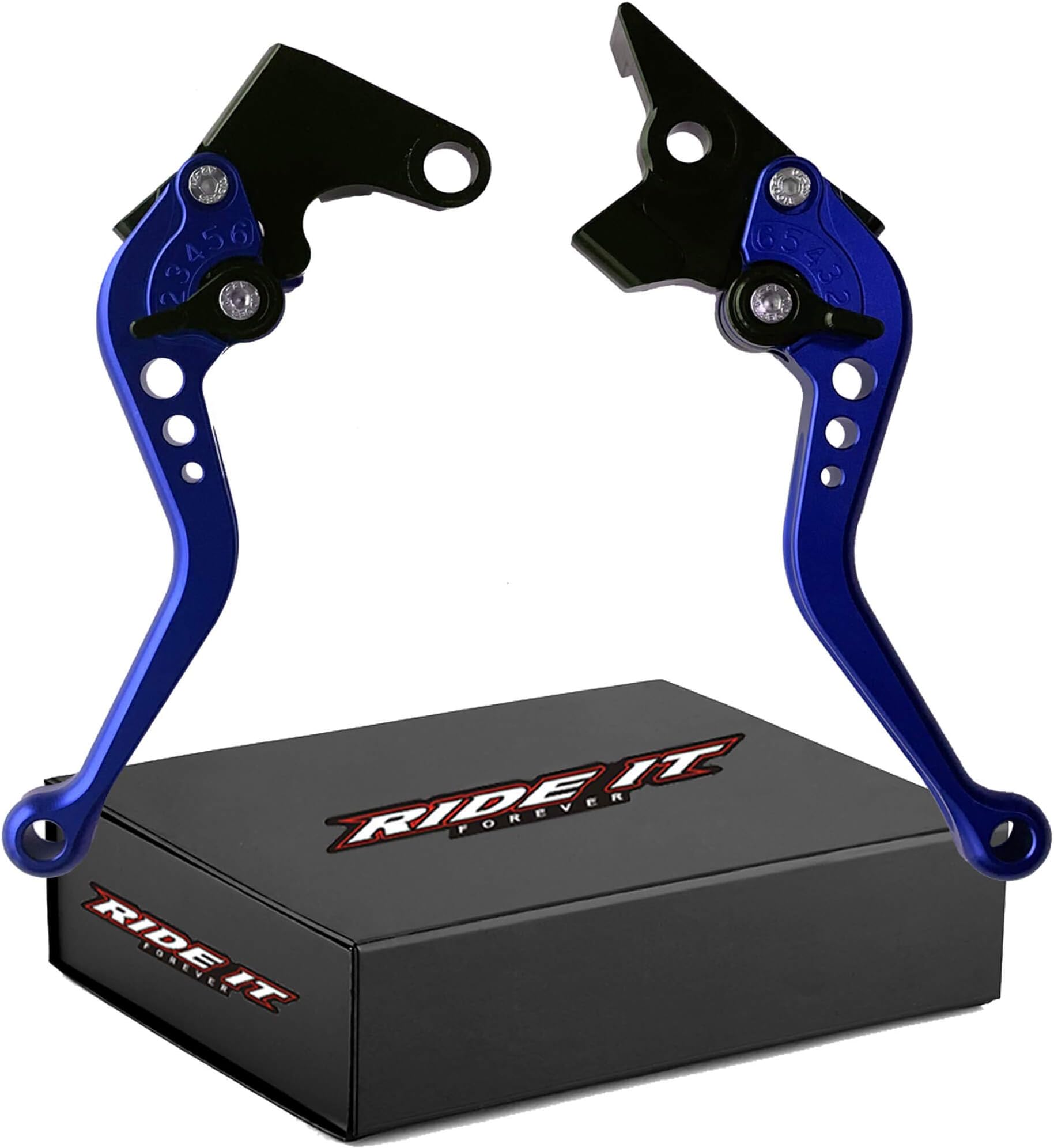 Short Brake Clutch Levers for FZ-07 MT07 2014-2022, FZ-09 MT09 2014-2020,FZ8 2011-2015,FJ-09 15-20,XSR700/900 ABS 16-20,FZ6 04-10,FZ6R 09-17,FZ1 06-15,XJ6 DIVERSION 09-15,Tenere700 2019-2022-Blue