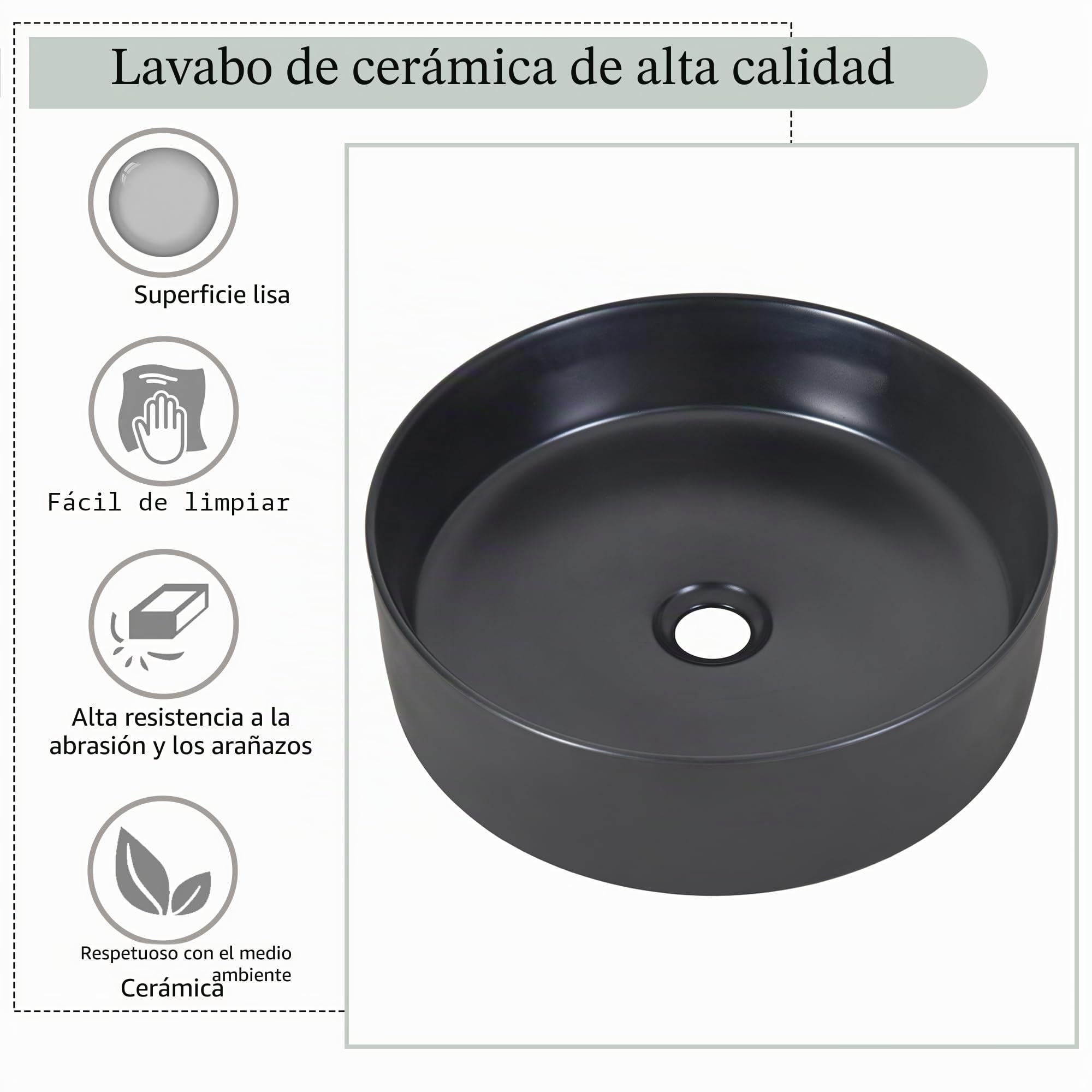Armario para debajo del lavabo colgante de 80 cm de ancho, con lavabo de cerámica, con cajones, diseño moderno, color negro y gris