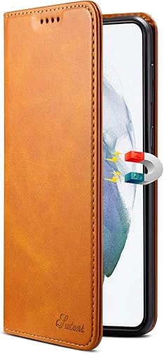 Miniatura 2 de Funda para teléfono Samsung Galaxy S21 Wallet Funda de cuero plegable de color caqui ranura para dinero TACOO Kickstand protector Slim Fit Mujeres