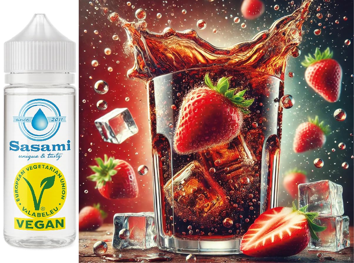 Cola fresa tipo Strawberry aroma concentrado - Vegano - Sasami - 100ml