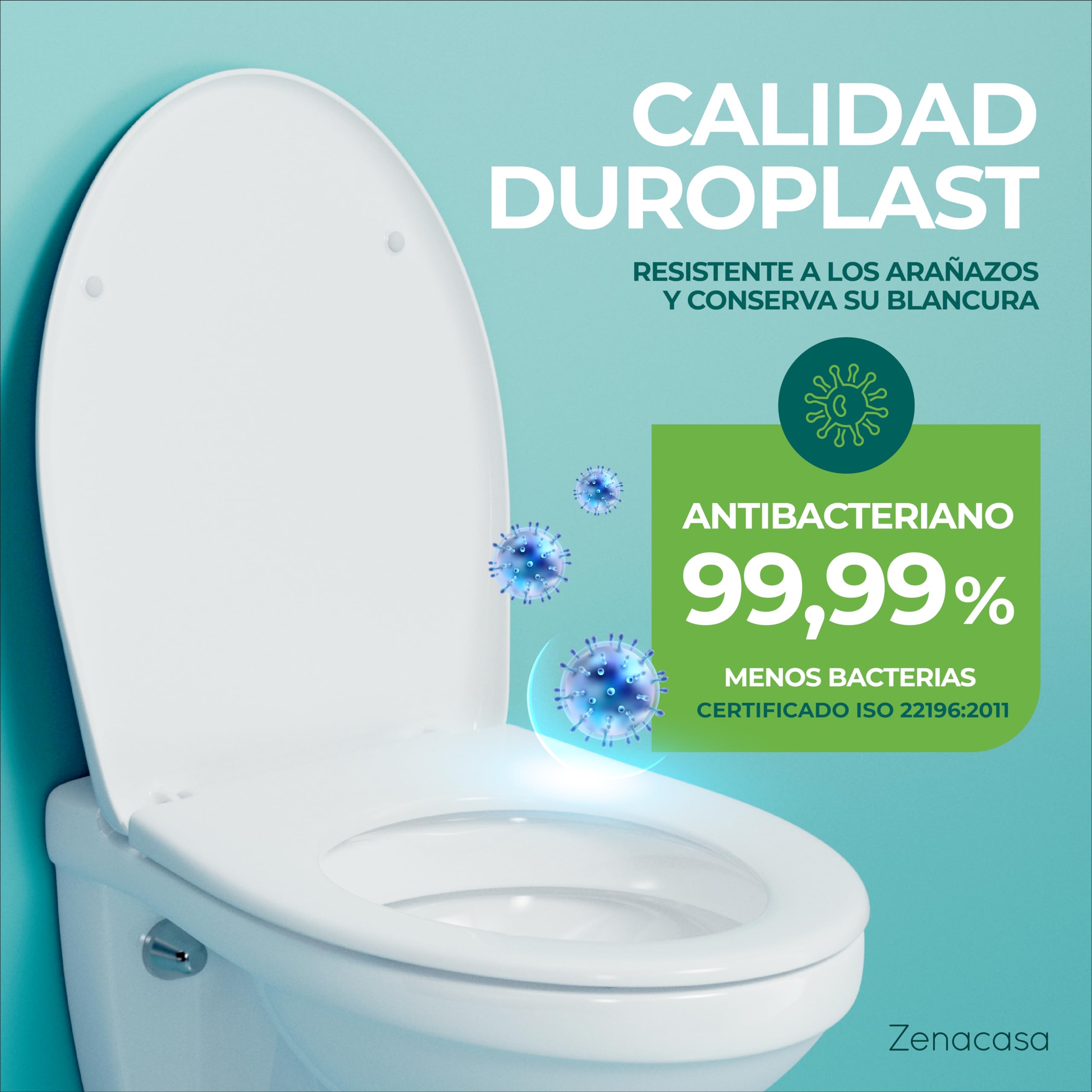 ASIENTO INODORO UNIVERSAL PLASTICO POLIPROPILENO CELESTE - Ferretería