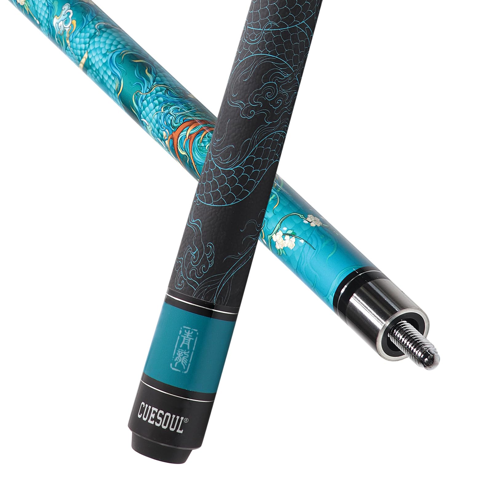 CUESOUL mythologische Symbole 58 Zoll 19oz Pool Cue Stick, 13mm TIPP