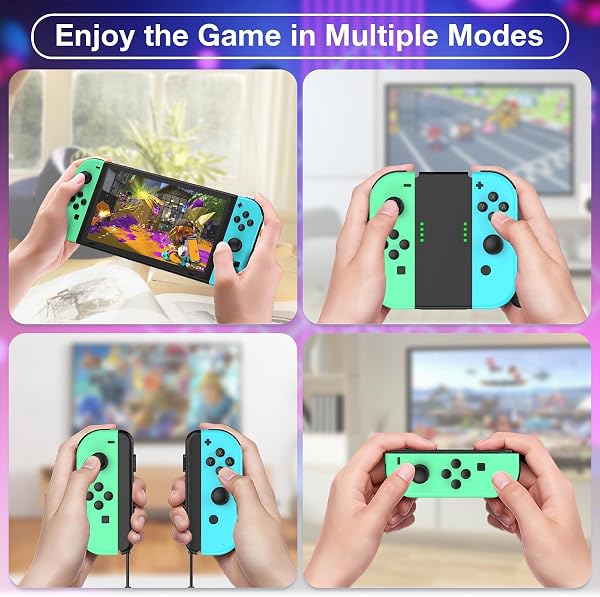 XAVOMEDINAL Switch Controller for Nintendo Switch Controller, Switch Controller Replacement Accessories with Double Vibration/Wake-Up/Motion Control/Screenshot - 4