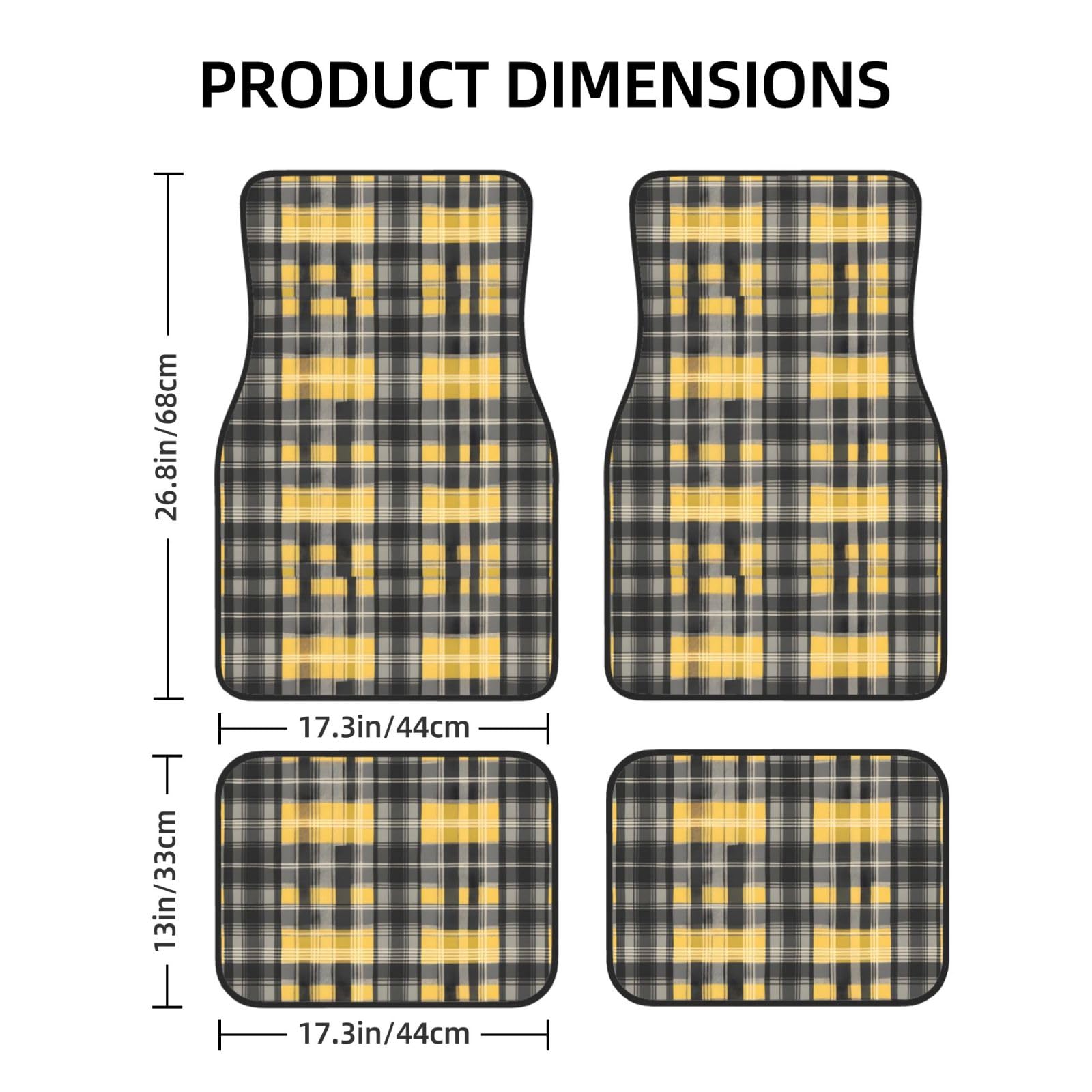 Lot de 4 tapis de sol en néoprène imperméable pour voiture
