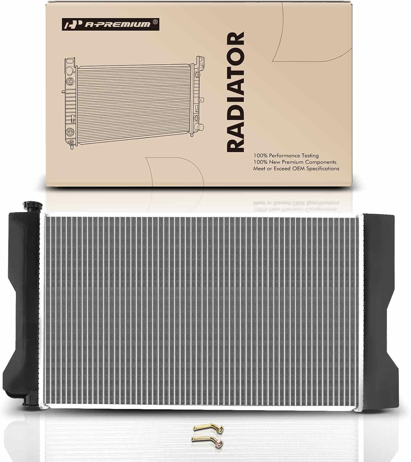 A-Premium Engine Coolant Radiator Assembly with Transmission Oil Cooler Compatible with Toyota Corolla 2009 2010 2011 2012 2013, L4 1.8L, Automatic Transmission, Japan Built