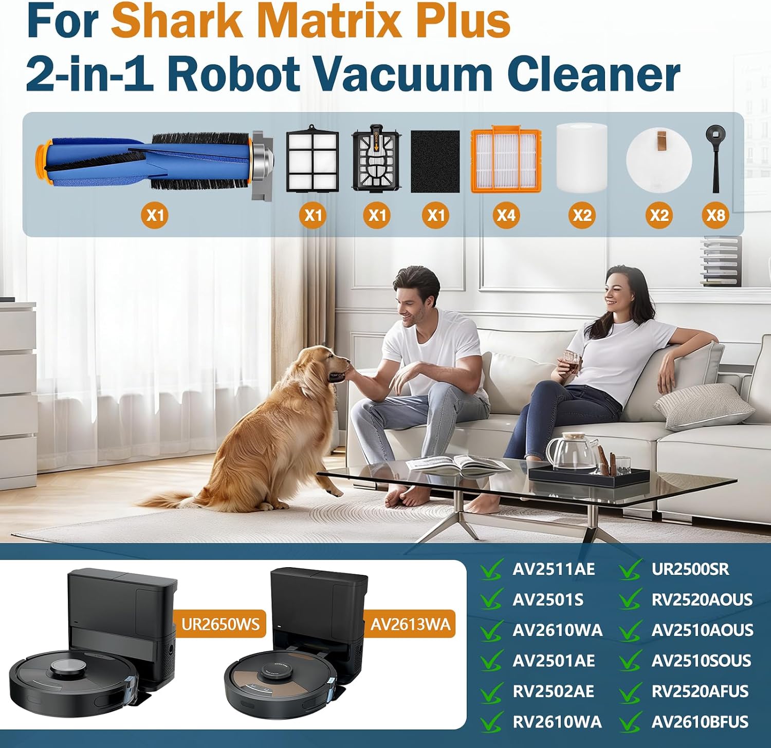 UR2650WS Replacement Part for Shark Matrix Plus 2-in-1 Robot Vacuum image 2
