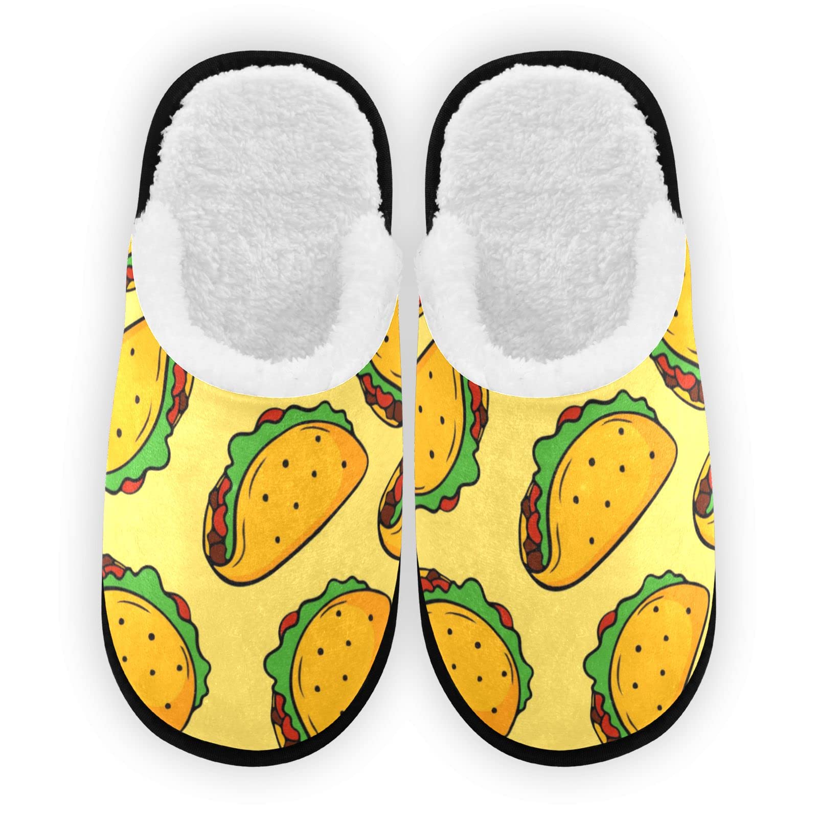 Ladies Slippers Taco House Shoes Glaphy Slippers For Women Men