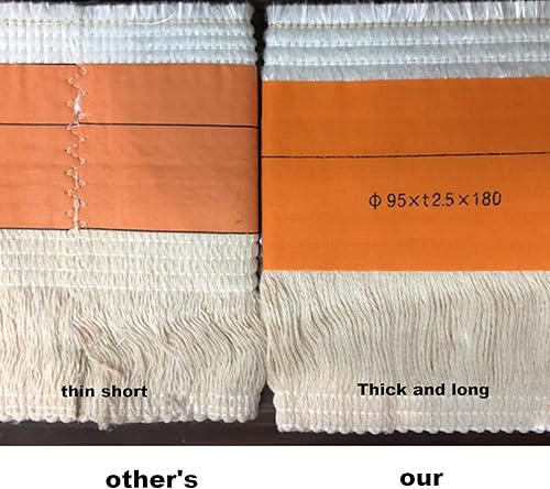 Miniatura 3 de heiheiyo Mecha de calentador de queroseno 95 x t2.0.197 x 7.087 in, reemplazo de mecha de calentador de queroseno, mechas de fibra de vidrio para