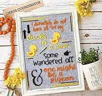 Vista 7 de Tablero de Letras de Fieltro Gris de Vuelo a la Escuela con Marco de Madera Rústico Blanco - Tablero de Letras de Granja Familiar Gris con Soporte