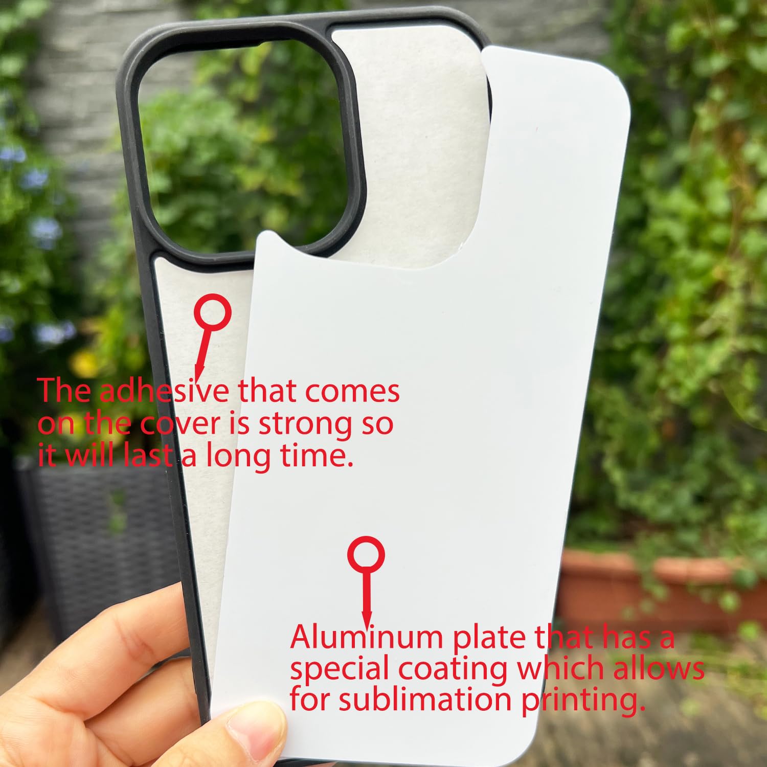 5x Sublimations-Hüllen Für IPhone 15 Plus – Blanko, Bedruckbar, Mit Aluminiumplatte, TPU+PC, Stoßsicher