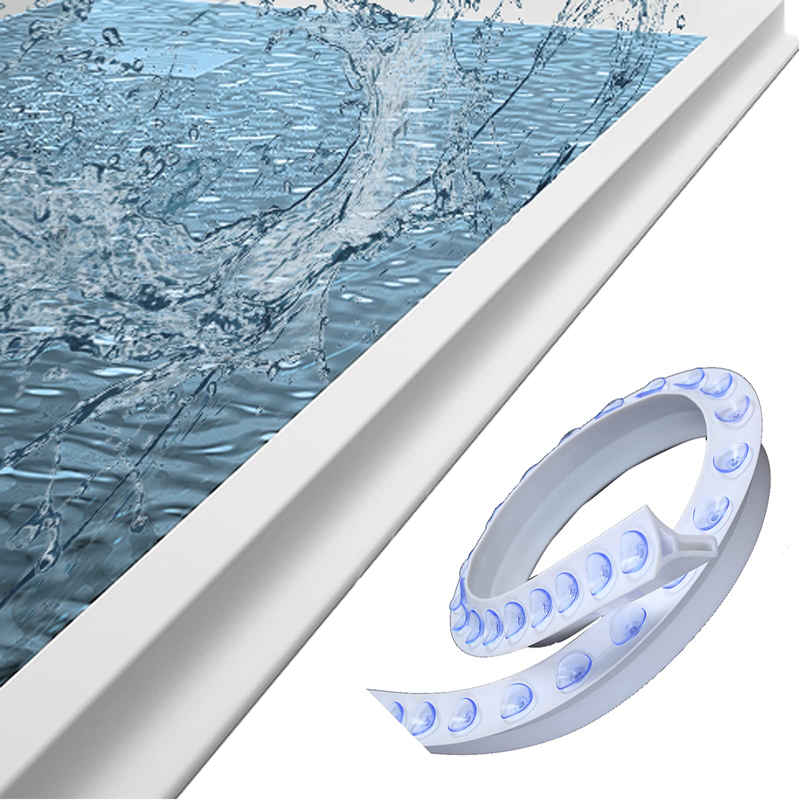 Buy DFANCE Collapsible Shower Threshold Water Dam Shower Barrier And