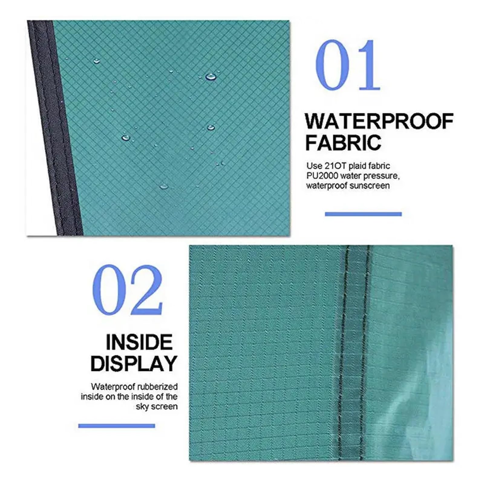 Bâche imperméable en forme de losange - Tente de camping en plein air - Hamac - Anti-UV - Auvent de jardin - Ultra léger - 350 x 280 cm - Gris