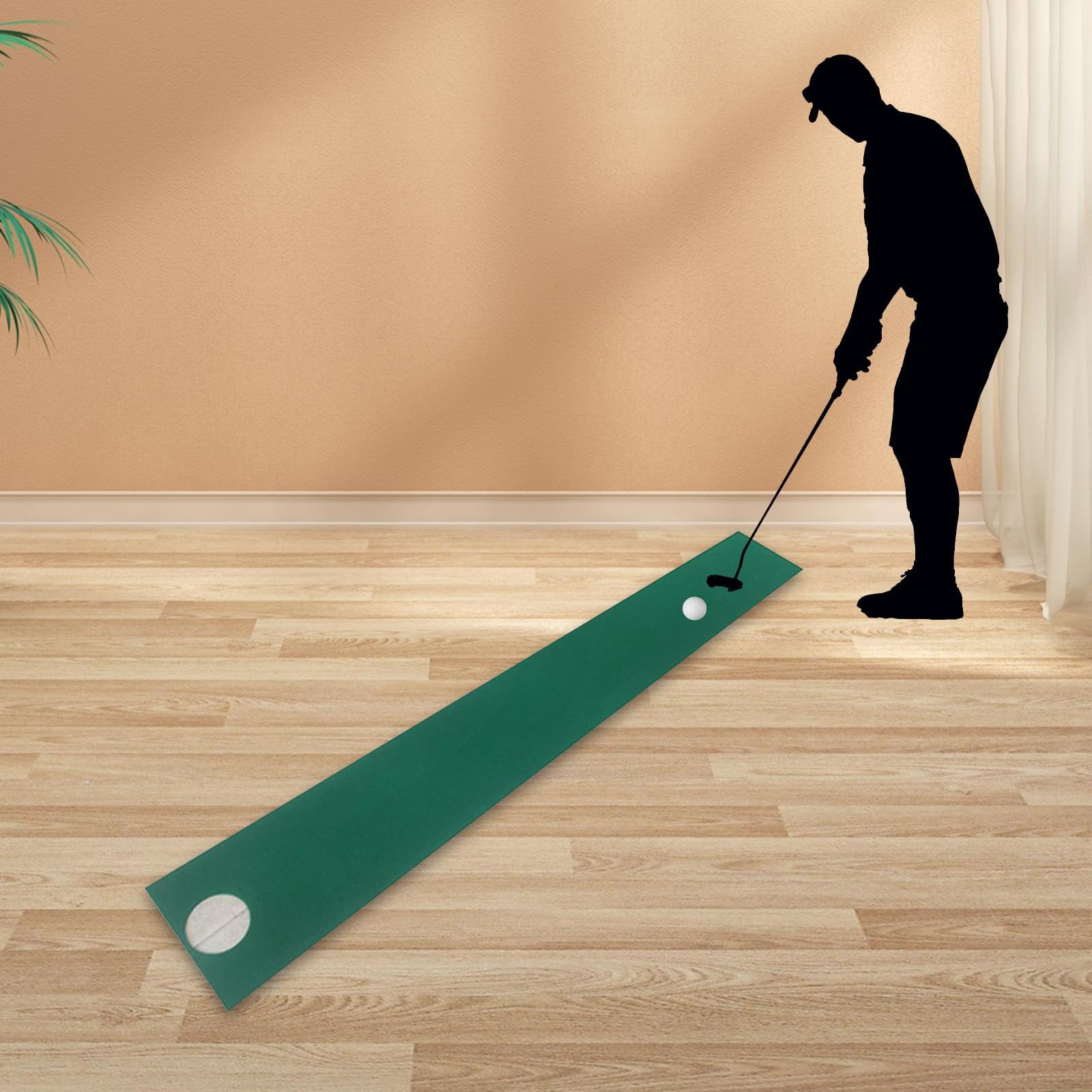 harayaa Tapis de Putting de Golf Tapis de Pratique de Golf Léger Améliorant Les Compétences de Putting