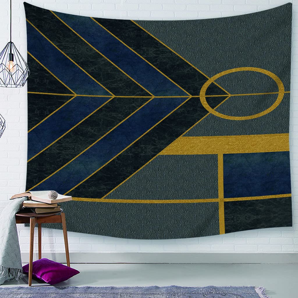 Tapiz Suelo Casa Tapiz Decorativo Pared XXL Oscuro Arte Geométrico De Textura De Cuero Tapiso Alfombra Papel Tapiz Exterior para La Decoración De La Sala De Estar del Dormitorio 59x59 Inches