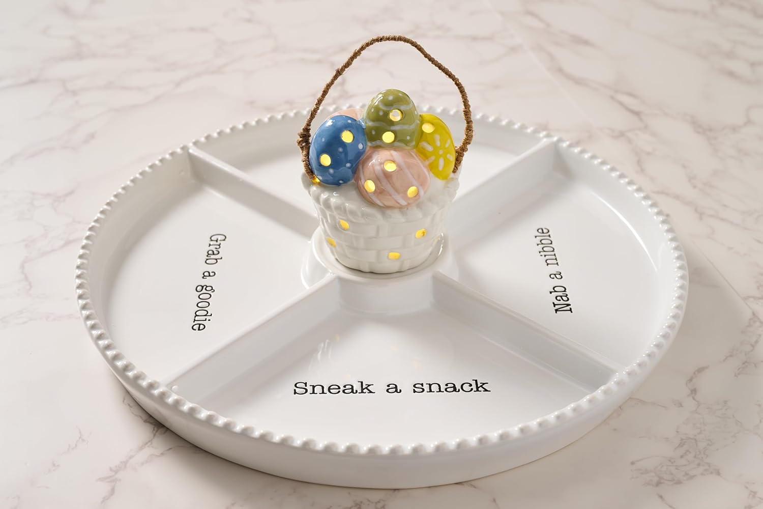 Mud Pie Easter Basket Light-Up Sitter