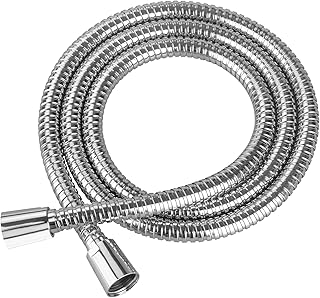 Metal Shower Hose Replacement, 59" Extra Long for Handheld Shower Heads, Leakproof Stainless Steel Showerhead Hose, Chrome