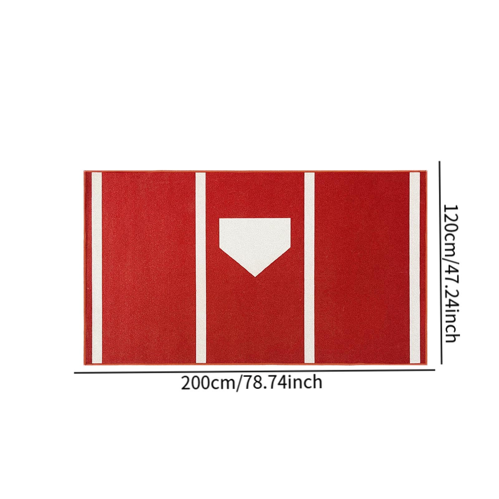 Tapete de Bateo de Béisbol, Antideslizante, Portátil Y para Uso en Interiores, Apto para Entrenamiento de Béisbol Y Sóftbol.