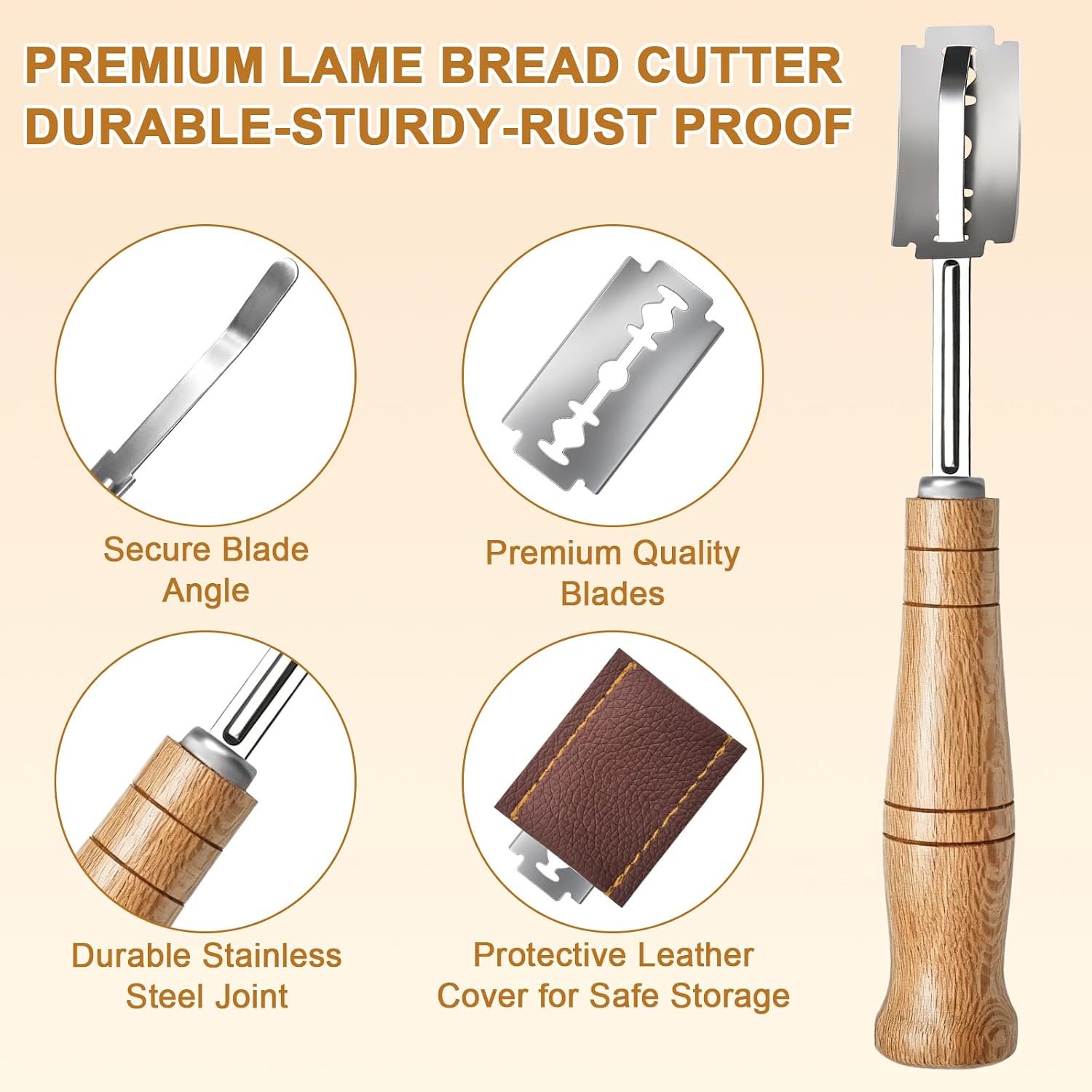 Bread Lame Sourdough Scoring Tool with 5 Blades