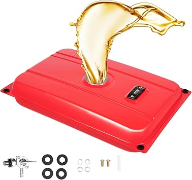 5 Gallon Generator Gas Fuel Tank with Chrome Cap and Fuel Valve, Generator Filter Kit Tools Fit for EC2500