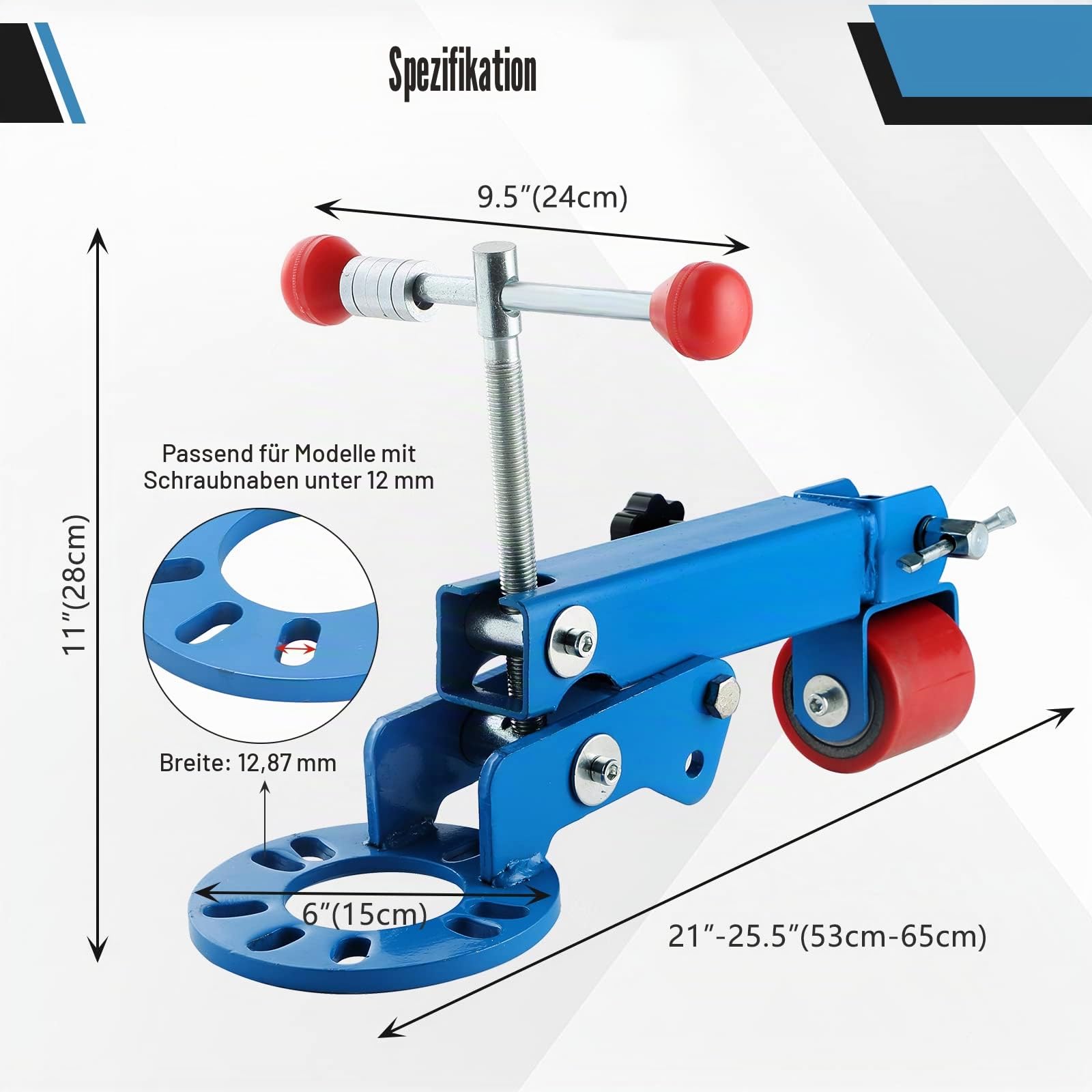 ATPEAM Bördelgerät Kotflügel, Bördelwerkzeug Fender Roller 38,5-51cm