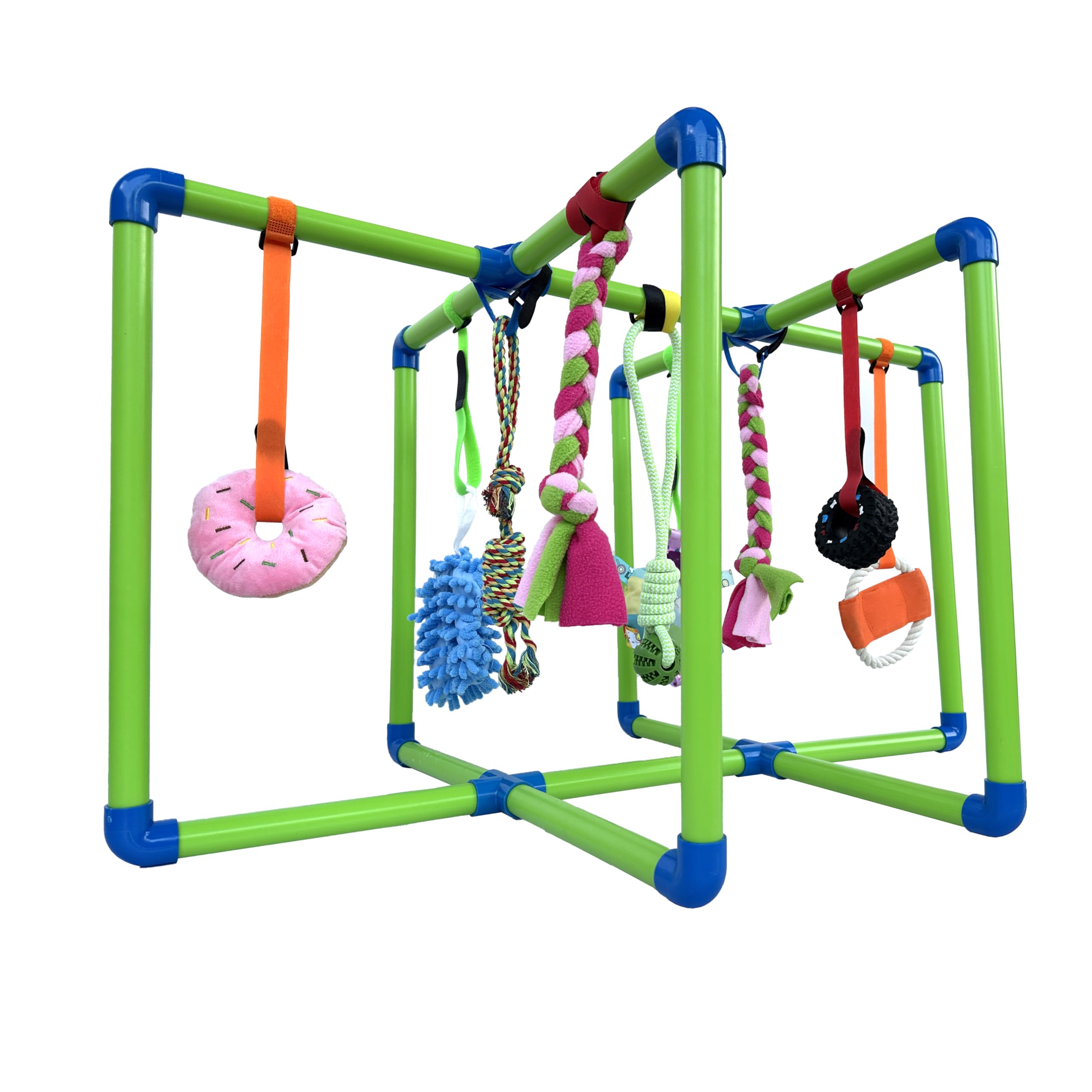 Puppy Play Gym - PVC Frame, 9 Hanging Toys
