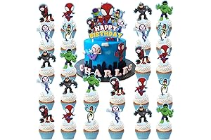 25Pcs Spidey and His Amazing Friends Cake Topper