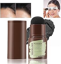 Natural Hairline Powder, Shading Sponge Pen, Shadow Powder Stick Black - Quick Root Touch-Up for Cover Gray Hair (Black)