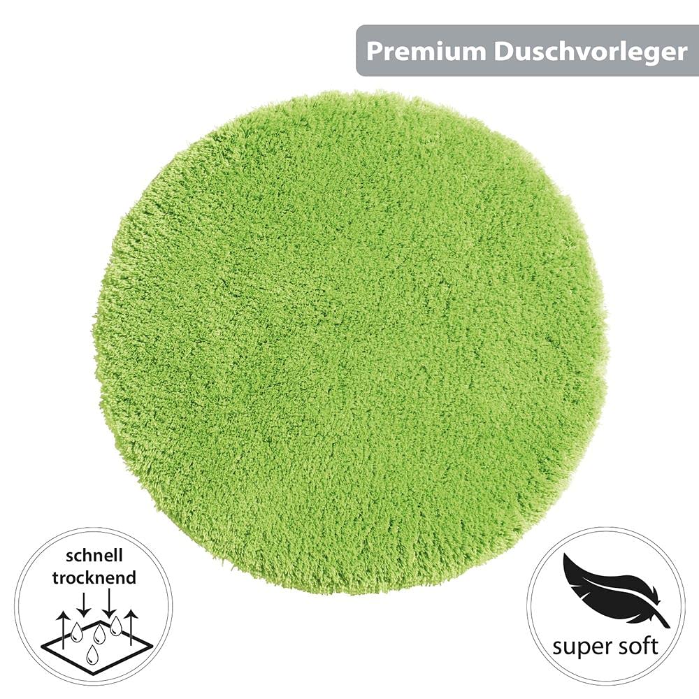 Panasonic® baño (microfibra I Alfombrilla de baño I microfibra ducha Alfombrilla I baño alfombra para cuarto de baño I Lavado Bar I I de secado rápido suelo radiante I color verde, 71 cm rund