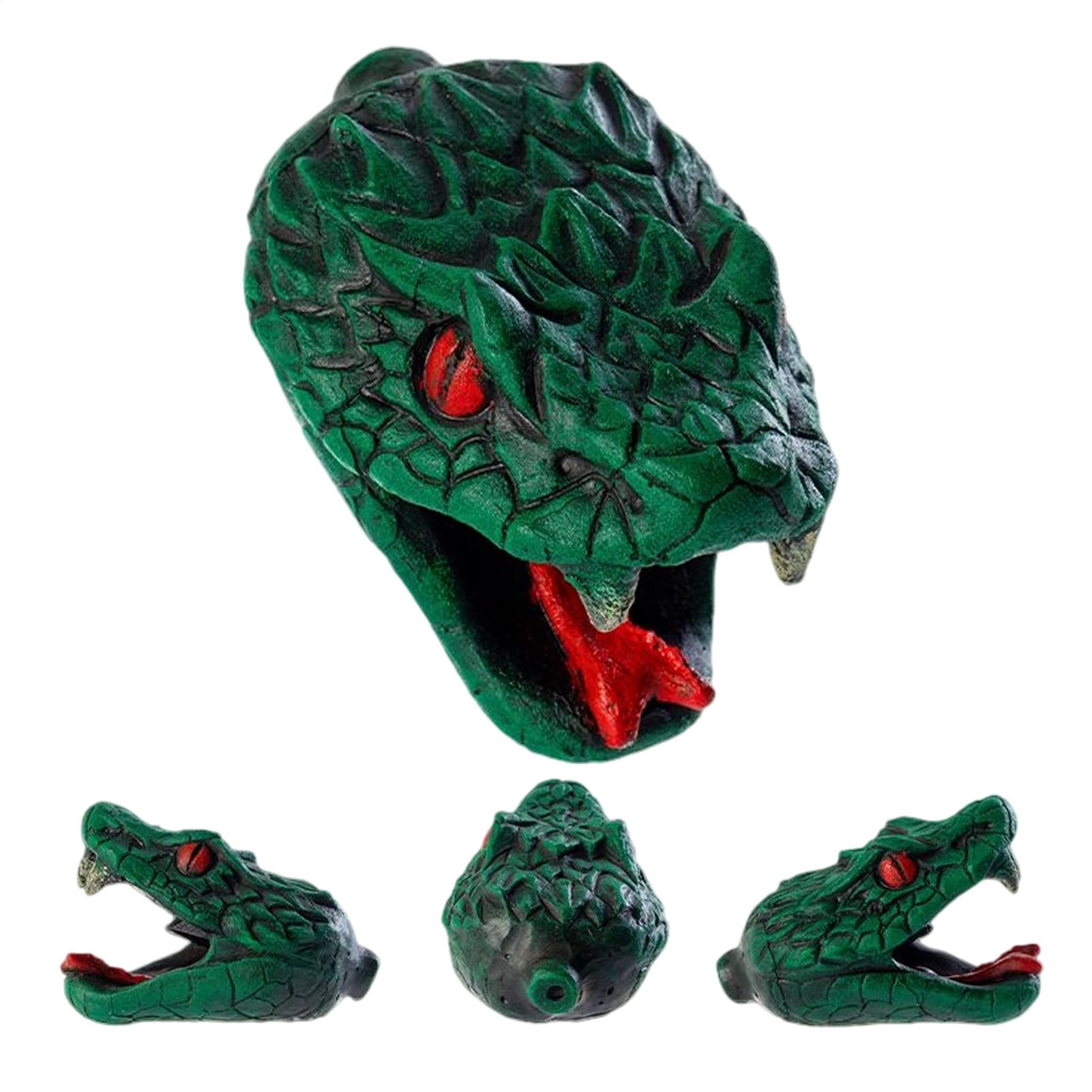 Sifflet serpent imitation avec finition résine pour décoration soignée